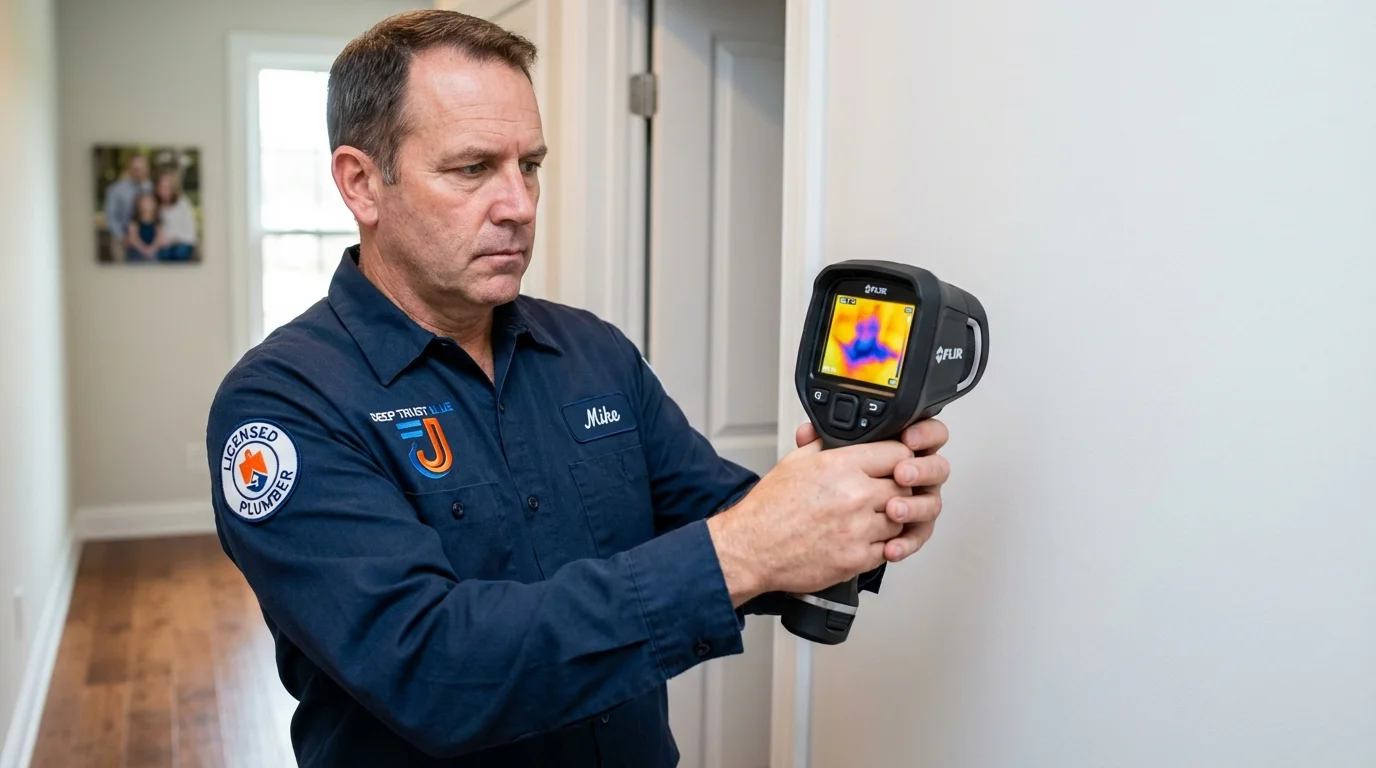 Thermal imaging leak detection by Johns Plumbing LLC in Lawndale